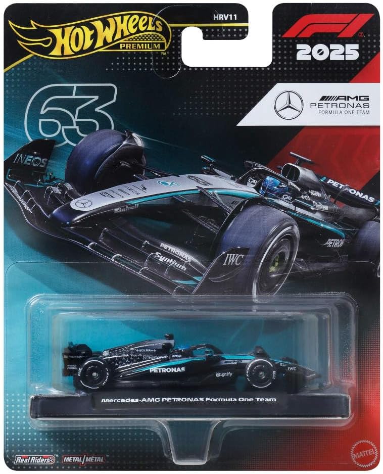 Hot Wheels Premium 1:64 Scale Mercedes-AMG Petronas Formula One Team Racecars — image 2
