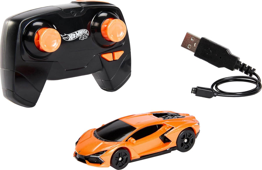 Hot Wheels R/C 1:64 Trackset with Remote Control Car, 30+ Pieces — image 10