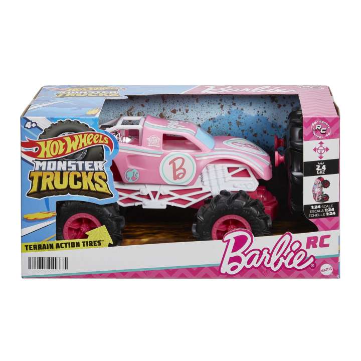 Hot Wheels Remote controlled 1:64 Barbie Monster Truck - Colorland Toys