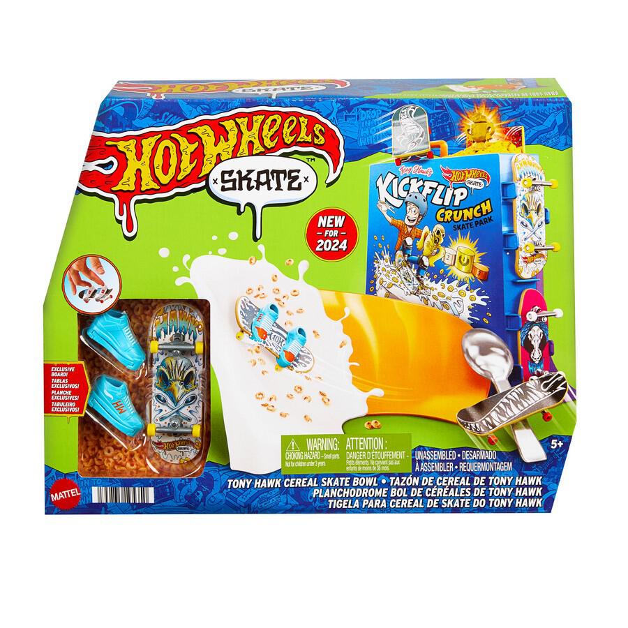 Hot Wheels Skate Tony Hawk Cereal Bowl Fingerboard Set - Colorland Toys