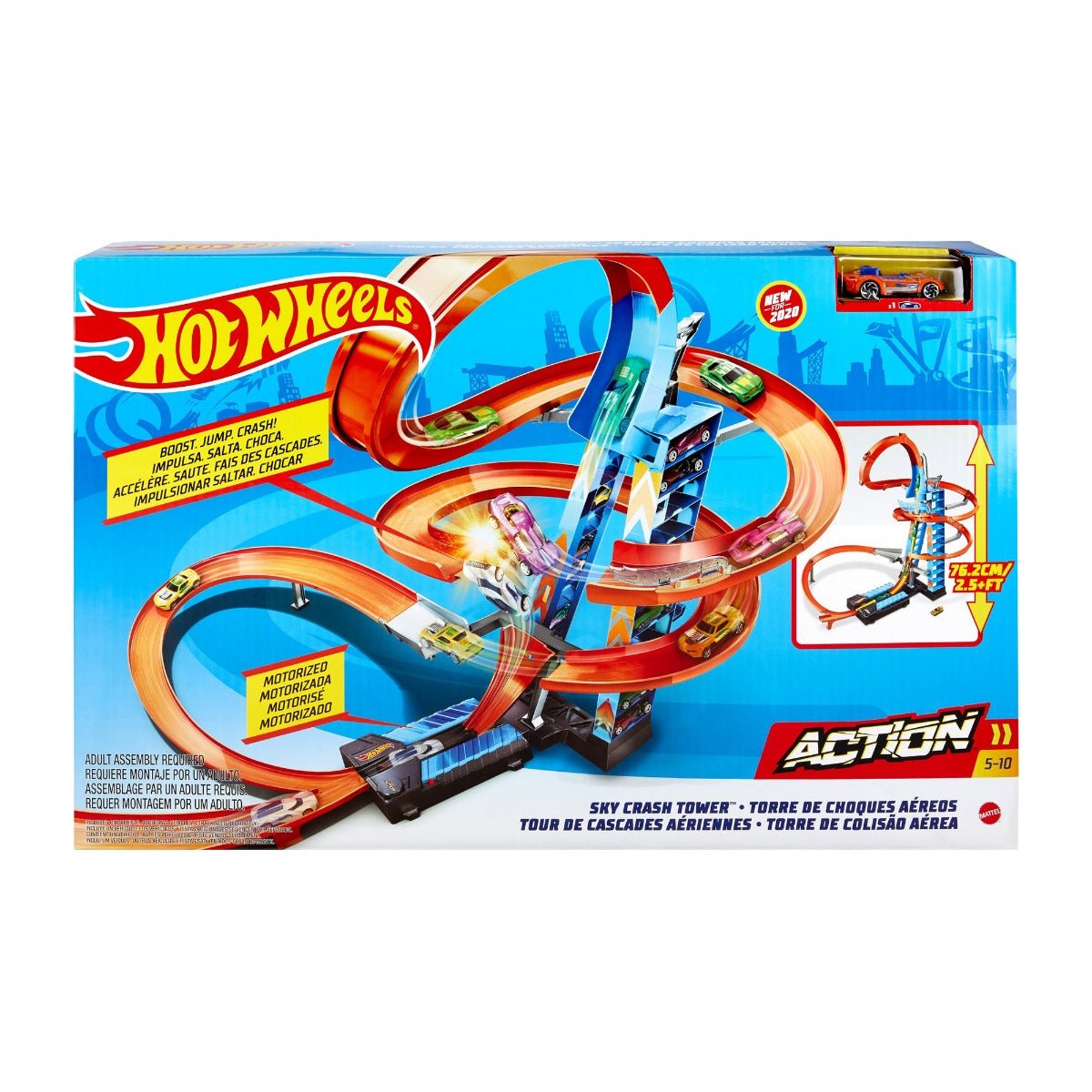 Hot Wheels Sky Crash Tower Trackset GJM76 - Colorland Toys