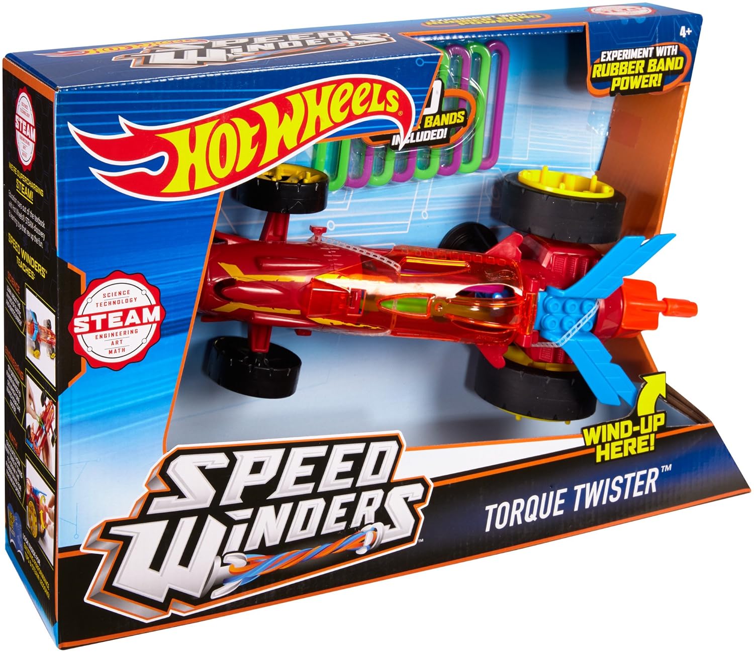 Hot Wheels Speed Winders Torque Twister Vehicle Red DPB63 - Colorland Toys