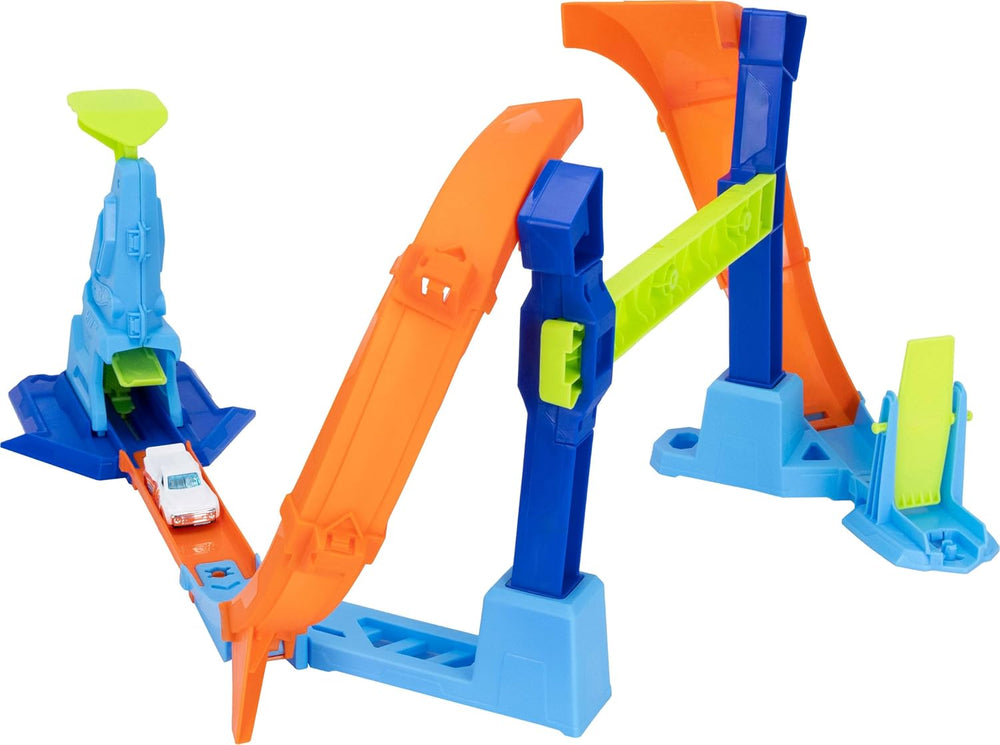Hot Wheels Stunt Tracks Corkscrew Jump Champion OS JLM91 - Colorland Toys