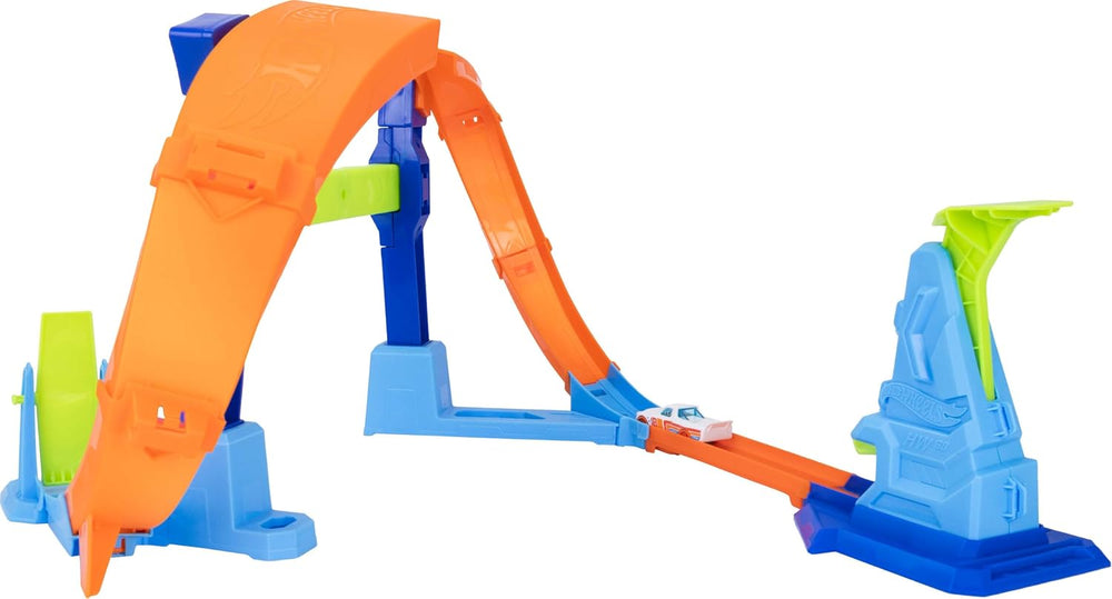 Hot Wheels Stunt Tracks Corkscrew Jump Champion OS JLM91 - Colorland Toys