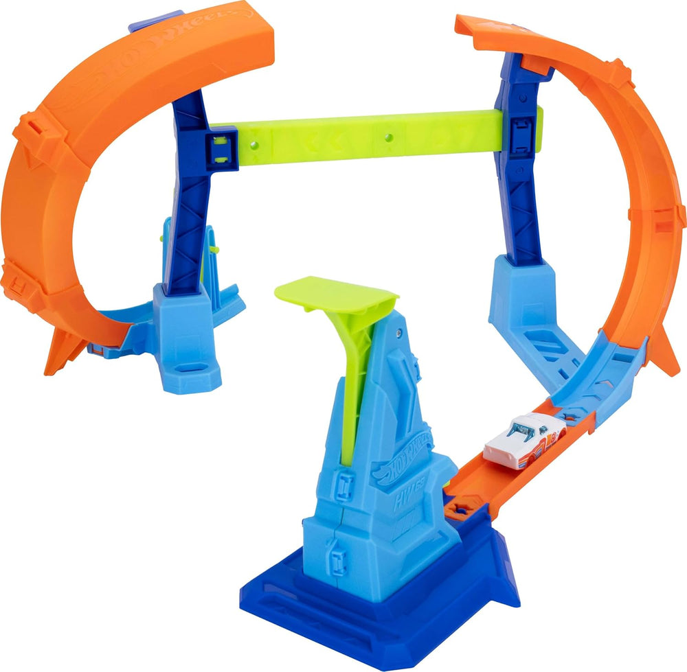 Hot Wheels Stunt Tracks Corkscrew Jump Champion OS JLM91 - Colorland Toys