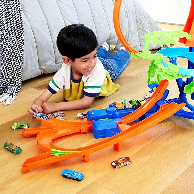 Hot Wheels Stunt Tracks Mid-Air Crash JFD12 — image 2
