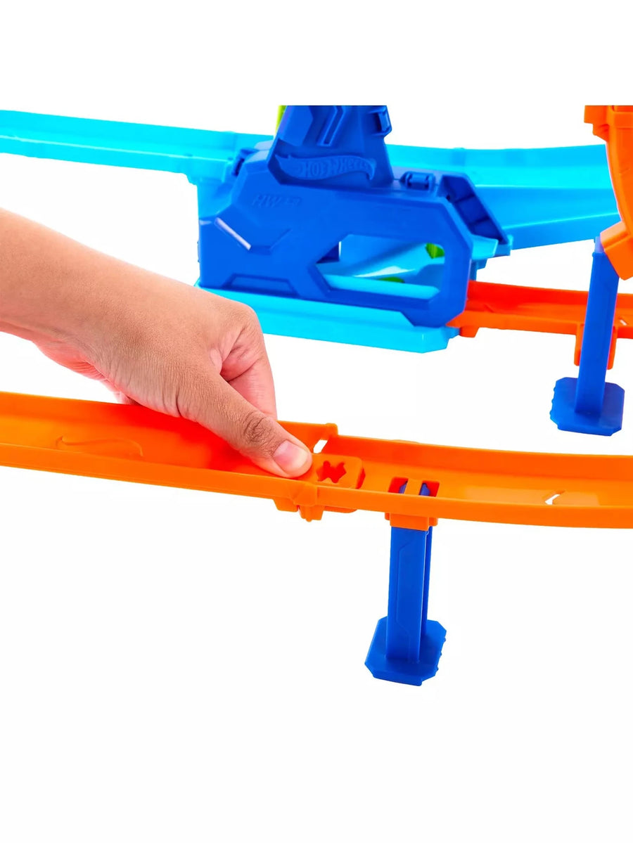 Hot Wheels Stunt Tracks Rapid Launch Cyclone Track Set JHK73 — image 3