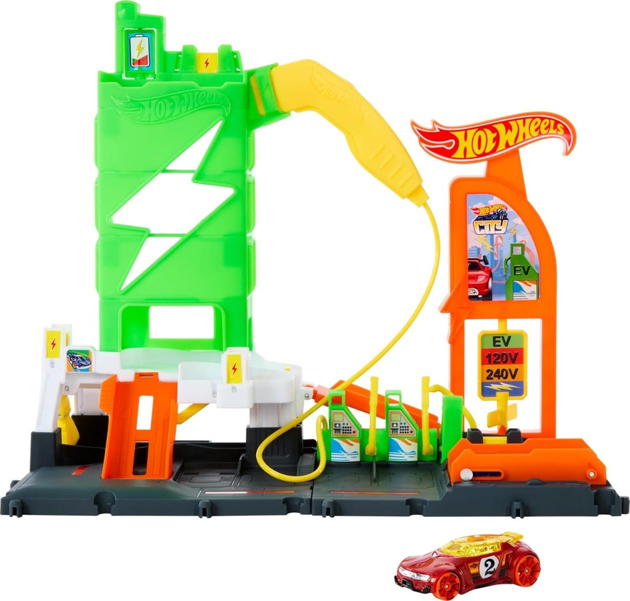 Hot Wheels Super Recharge Fuel Station Playset HTN79 - Colorland Toys
