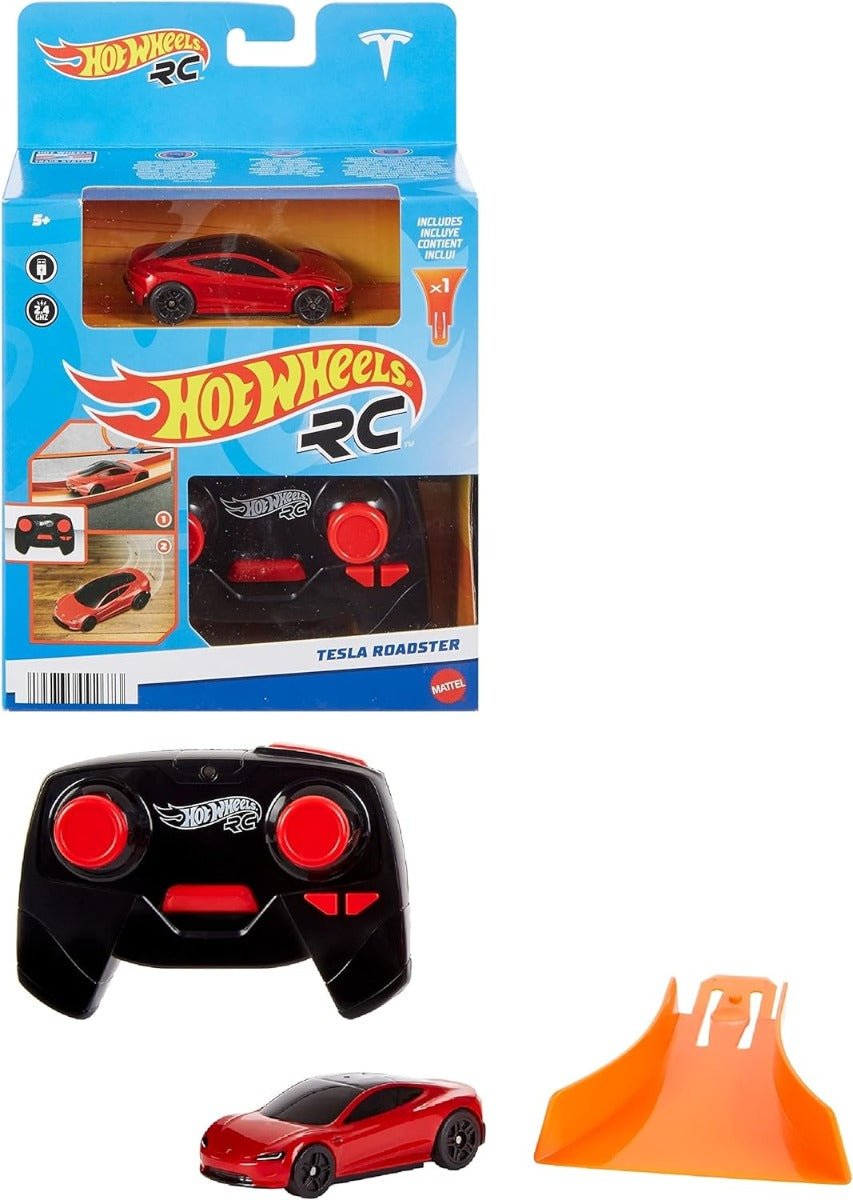 Hot Wheels Tesla Roadster 1:64 Remote Controlled Car - Colorland Toys