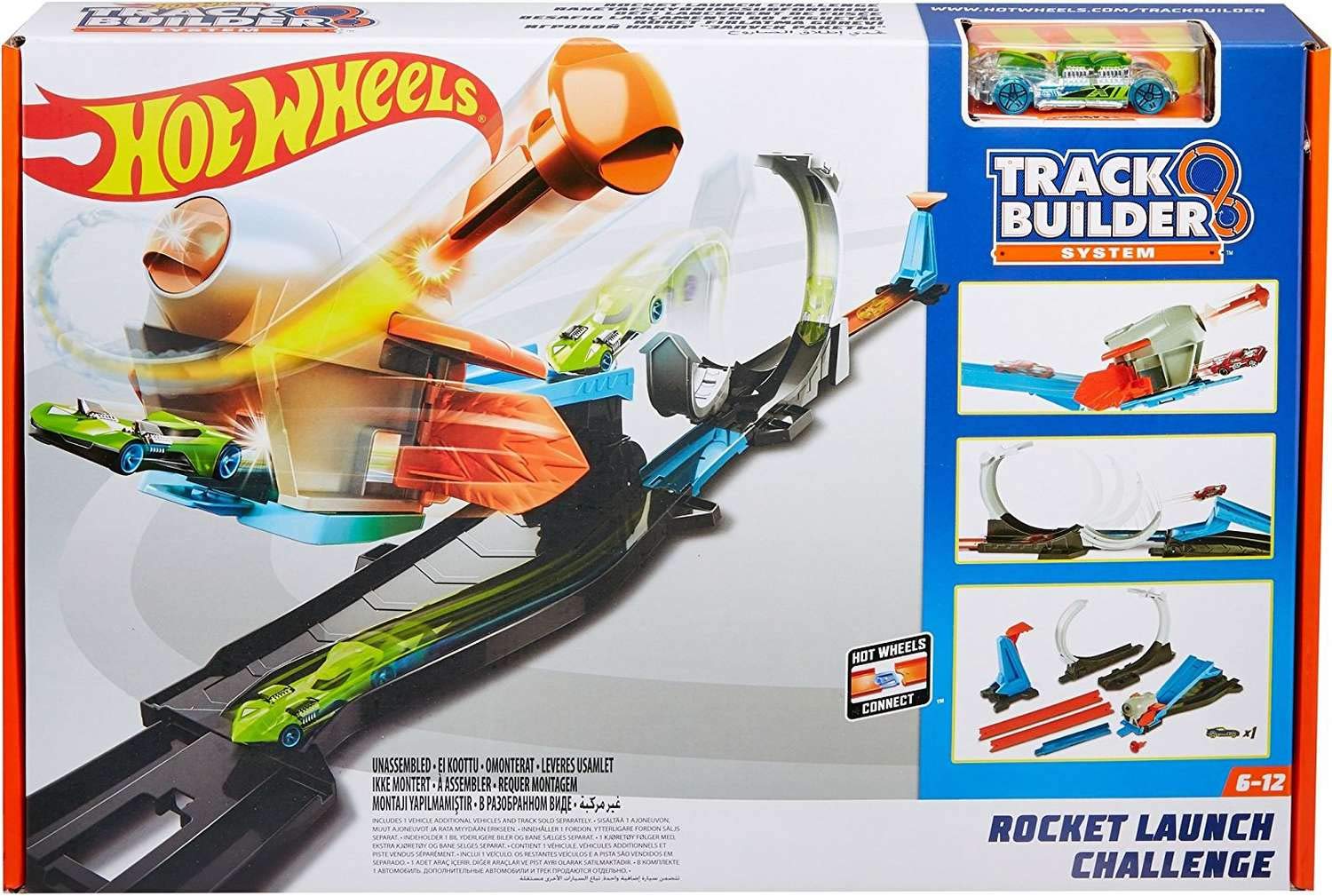Hot Wheels Track Builder Rocket Launch Challenge FLK60 - Colorland Toys