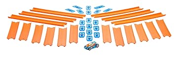 Hot Wheels Track Builder Straight Track With Car [BHT77]