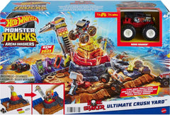 Hotwheels Monster Trucks Arena Smashers Bone Shaker's Arena Crush Yard HNB96 - Colorland Toys