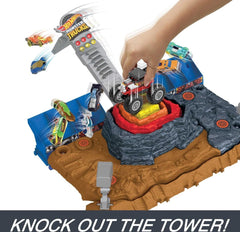 Hotwheels Monster Trucks Arena Smashers Bone Shaker's Arena Crush Yard HNB96 - Colorland Toys
