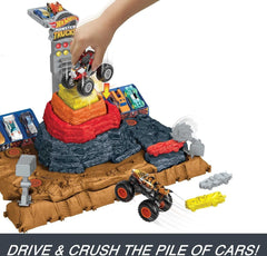 Hotwheels Monster Trucks Arena Smashers Bone Shaker's Arena Crush Yard HNB96 - Colorland Toys