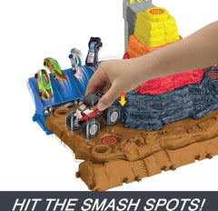 Hotwheels Monster Trucks Arena Smashers Bone Shaker's Arena Crush Yard HNB96 - Colorland Toys