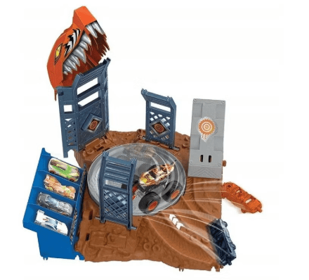 Hotwheels Monster Trucks Arena Smashers - Tiger Shark Spin-Out Challenge HNB93/HNB92 — image 2