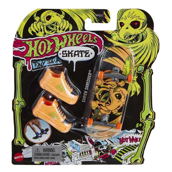 Hotwheels Skates Neon Bones Tony Hawk - Shriek Shredder - Colorland Toys