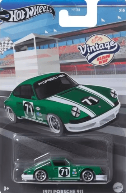 Hotwheels Themed Vintage 1971 Porsche 911 Diecast Car HRV04/HRT81