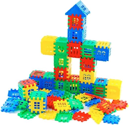 House Building Blocks 62pcs HJ - 35007B - Colorland Toys
