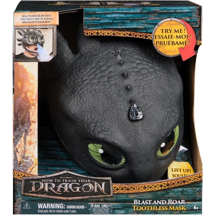 How To Train Your Dragon Blast & Roar Toothless Mask 6072832 - Colorland Toys