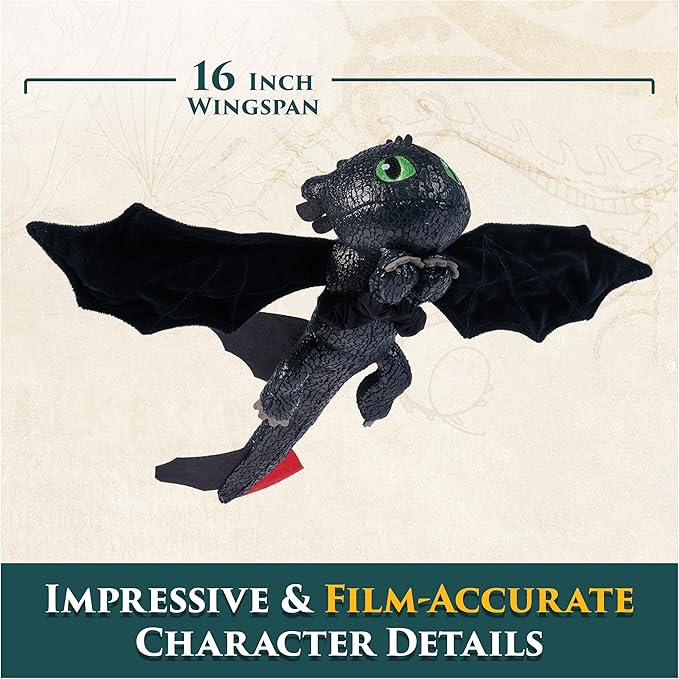 How To Train Your Dragon Feature Plush Toothless 12 - Inch 6072913 - Colorland Toys
