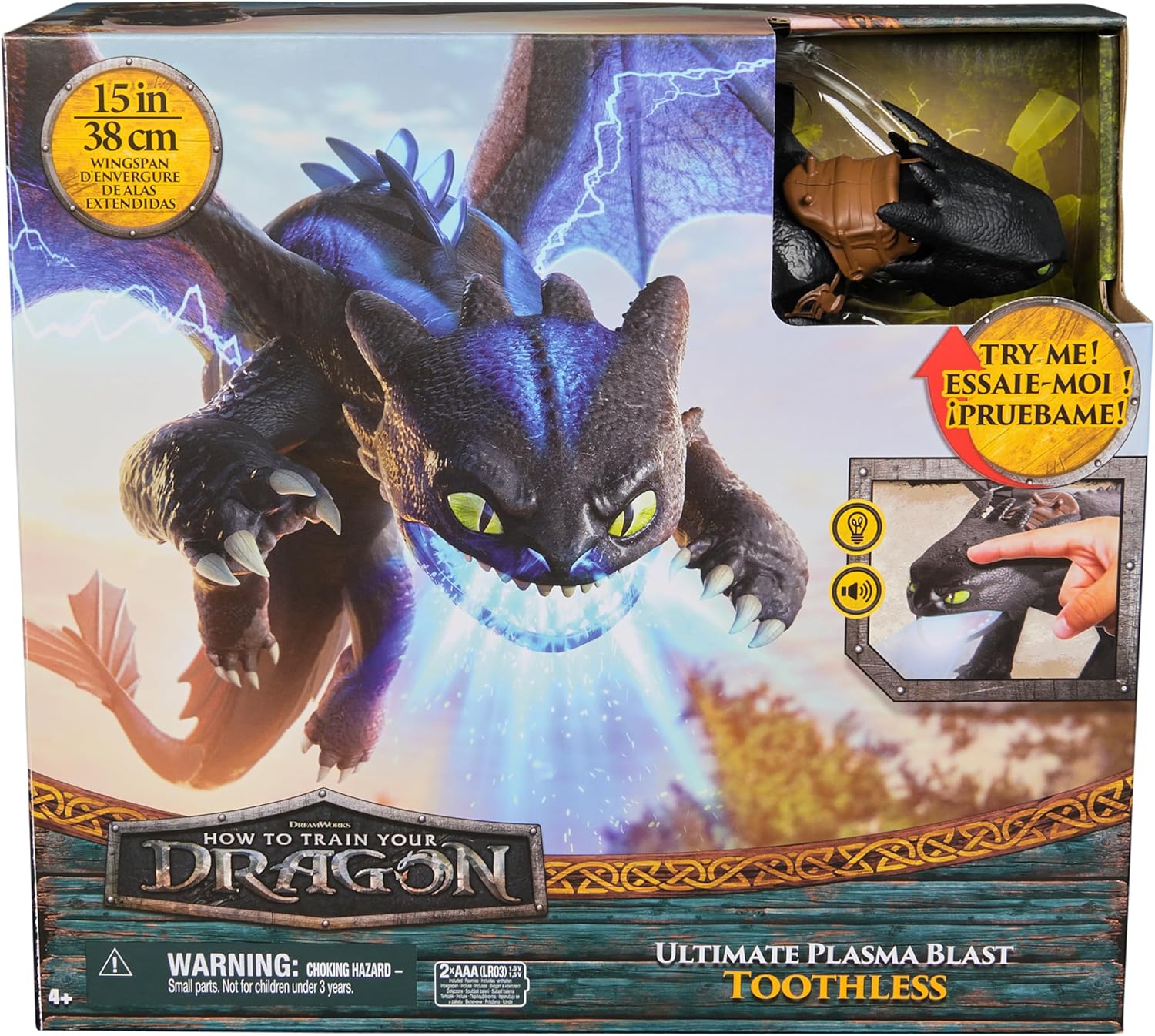 How To Train Your Dragon Plasma Blast Nightfury 6072541 - Colorland Toys