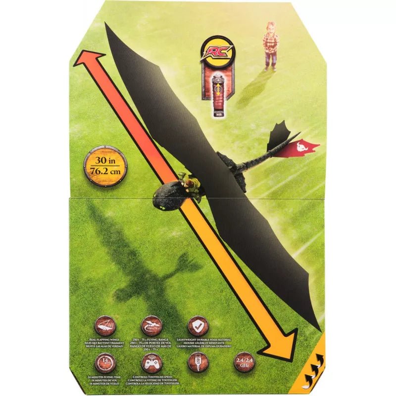 How To Train Your Dragon Real Flying Toothless RC 6074369 - Colorland Toys