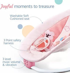 Hu - Baby Rhythic Rocker Chair Pink B2117/69850 - Colorland Toys