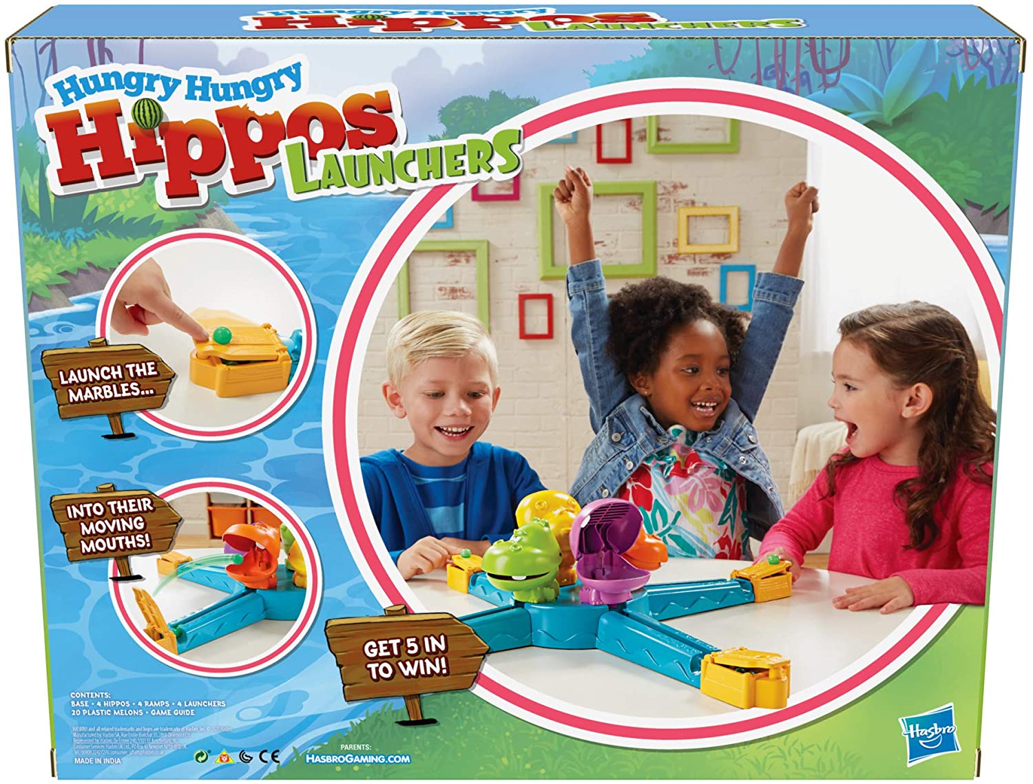 Hungry Hungry Hippos Launchers Game E9707 - Colorland Toys