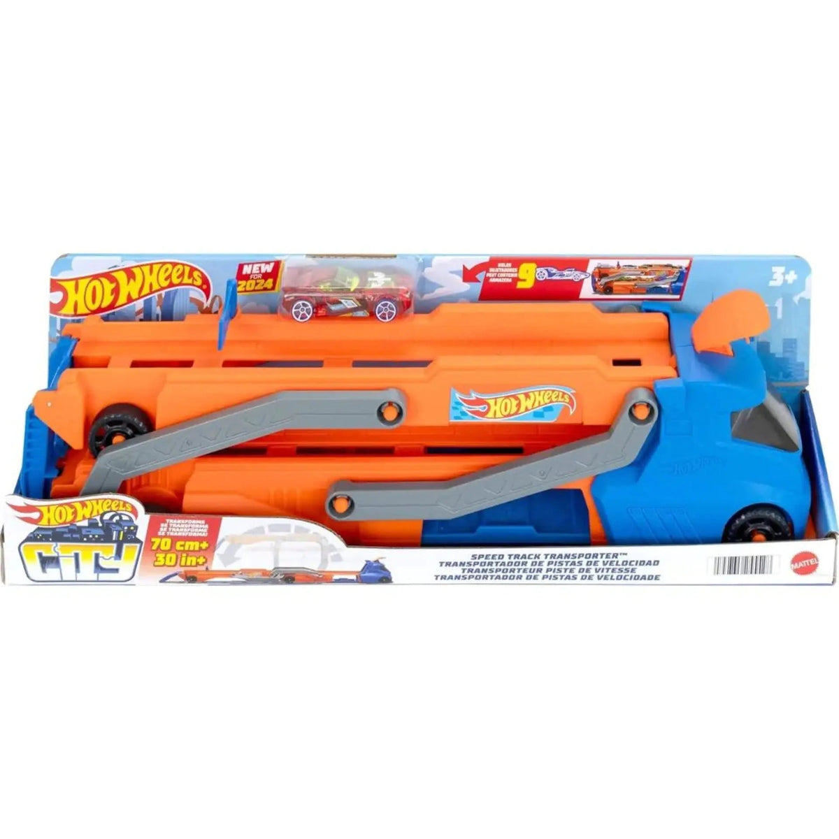 [HYT83] Hotwheels City Speed Track Transporter Playset — image 1