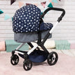 Bayer Design Dolls Pram XEO - Blue & White Stars