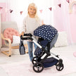 Bayer Design Dolls Pram XEO - Blue & White Stars