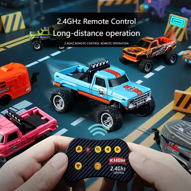 Mini RC Truck 1:64 Scale Remote Control Monster Truck - Assorted 1 pc — image 4
