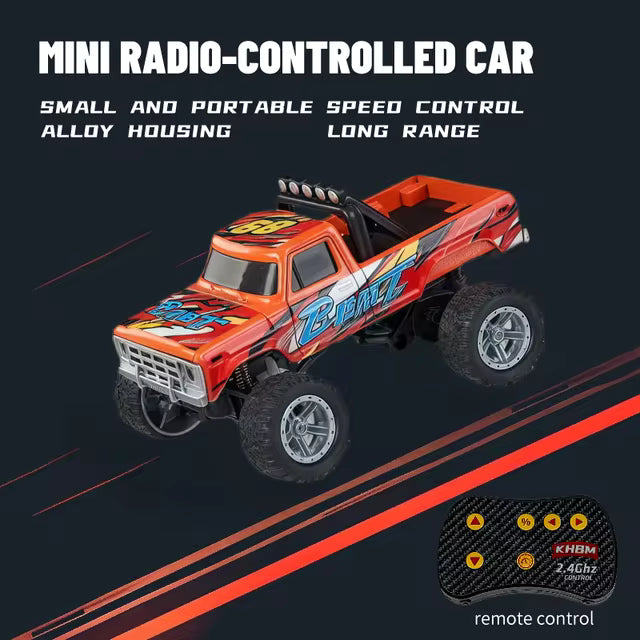 Mini RC Truck 1:64 Scale Remote Control Monster Truck - Assorted 1 pc - Colorland Toys