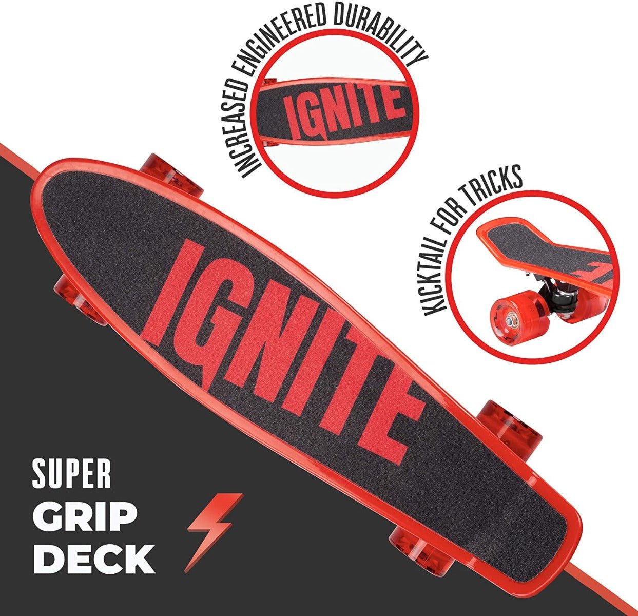 Ignite Tyro Skateboard Combo Pack Red IGN - COM - TYR - RED - Colorland Toys