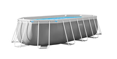 Intex Prism Frame Oval Pool Set Light Gray (503x274x12) 26796