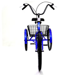 Knolly 20 Inch Three Wheel Bicycle with Basket Blue - Colorland Toys