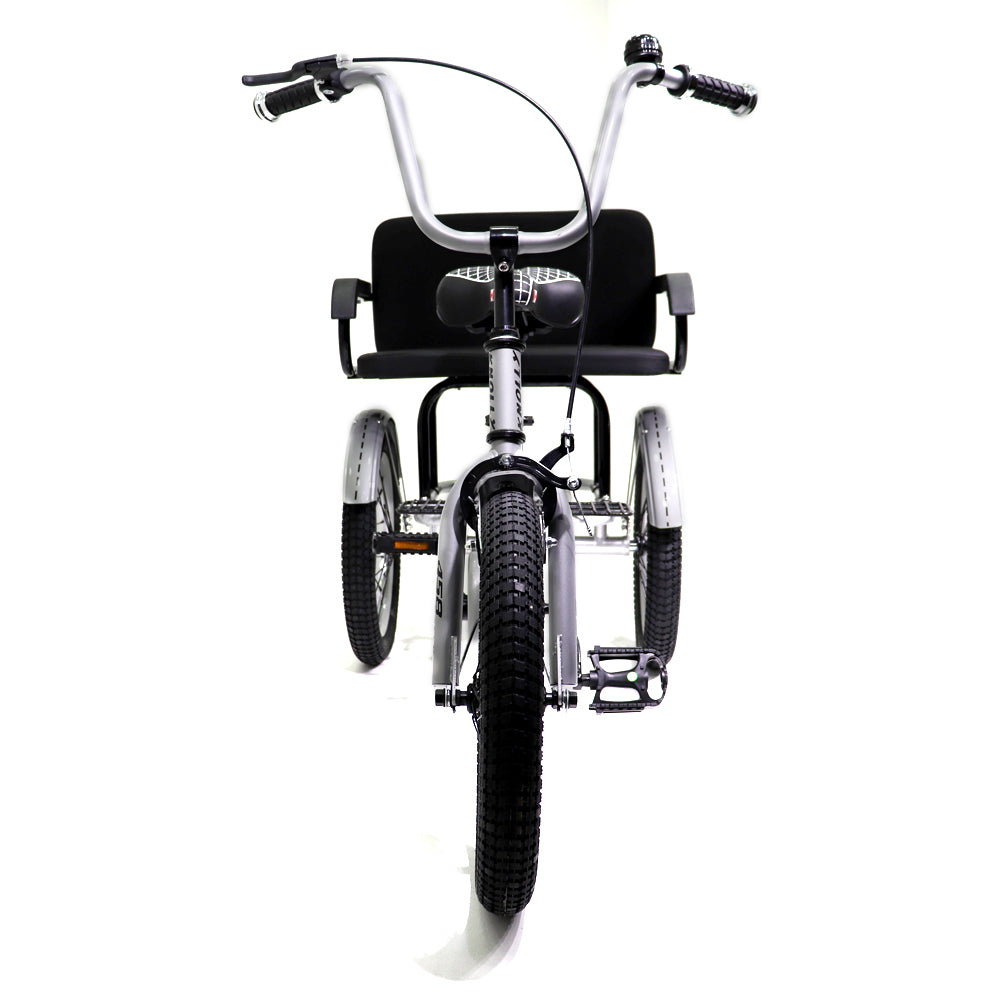 Knolly Three Wheel Bicycle 12 Inch Double Seat Silver - Colorland Toys