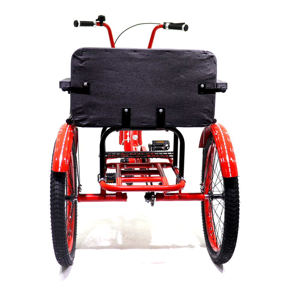 Knolly Three Wheel Bicycle 12 Inch Double Seat Red - Colorland Toys