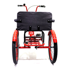 Knolly Three Wheel Bicycle 12 Inch Double Seat Red - Colorland Toys