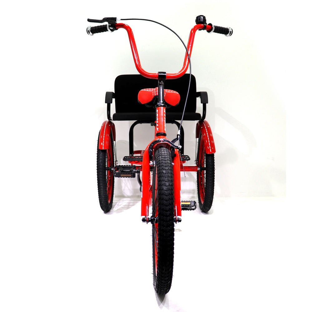 Knolly Three Wheel Bicycle 12 Inch Double Seat Red - Colorland Toys