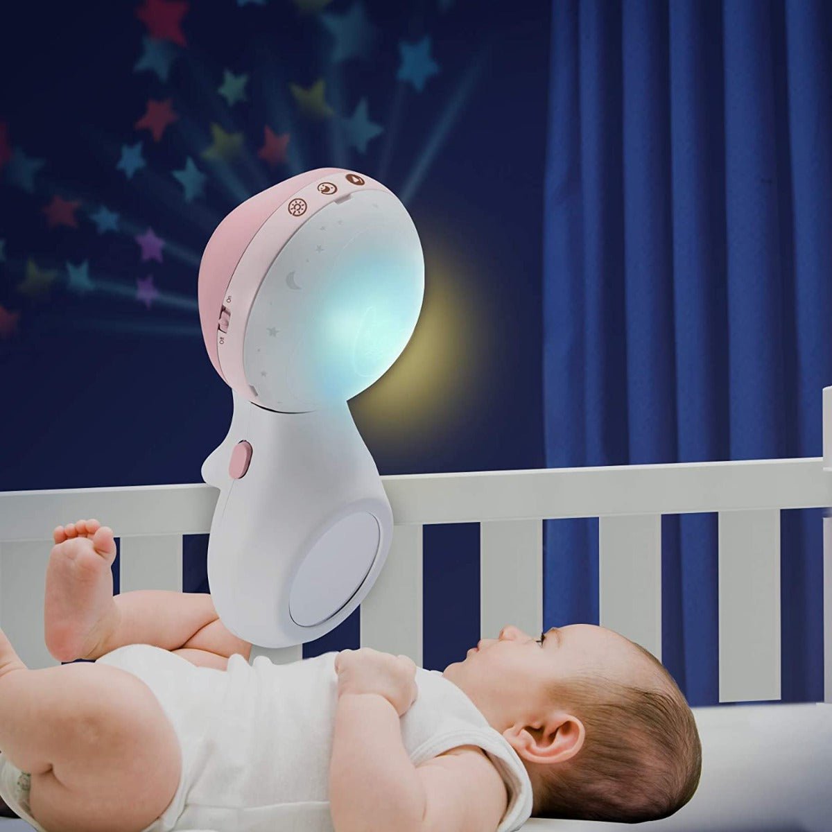 Infantino 3 - in - 1 Projector Musical Mobile Pink IN004914 - Colorland Toys