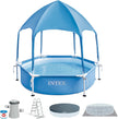 Intex Canopy Metal Frame Pool 1.83m x 38cm with Sprayer, Ages 3+