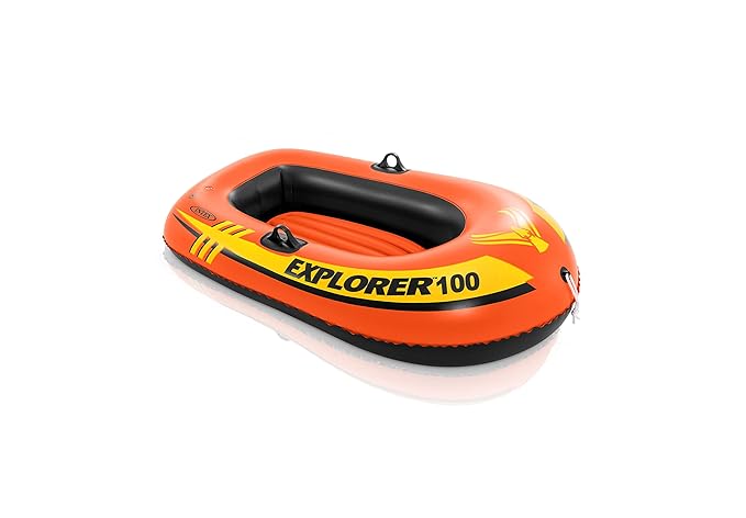 Intex Explorer 100 Inflatable Boat Red 147x84x36cm — image 1