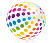 Intex Inflatable Giant Dot Print Beach Ball 72inch
