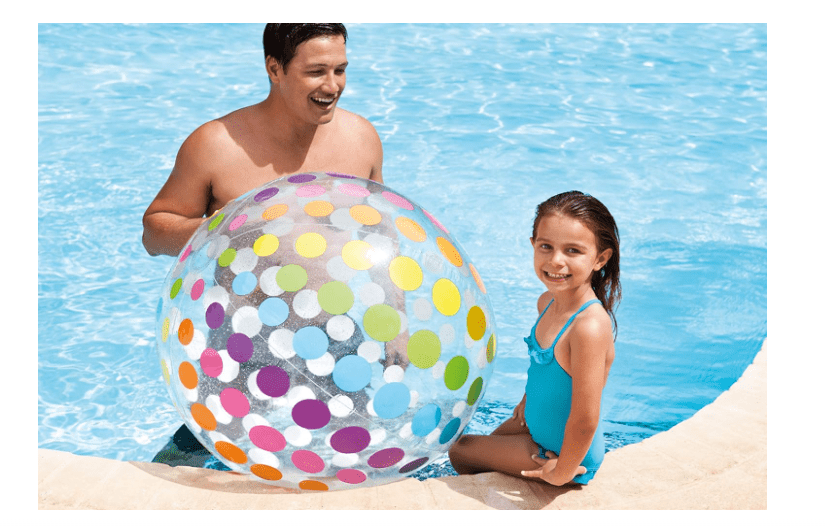 Intex Inflatable Giant Dot Print Beach Ball 72inch - Colorland Toys