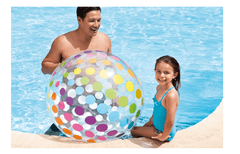 Intex Inflatable Giant Dot Print Beach Ball 72inch - Colorland Toys