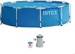 مسبح Intex بإطار معدني (10 أقدام - 305 × 76) مع مضخة 28202