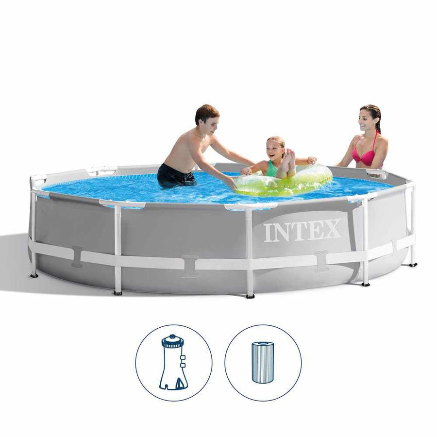 حوض سباحة بريزم دائري فوق الأرض من إنتكس، 305 × 76 سم، 26702 — image 2