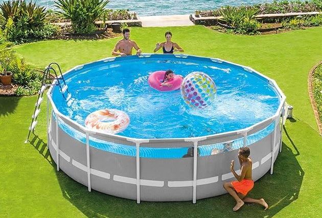 Intex Prism Frame Clearview Premium Round Pool Set 4.27mx1.07m - Colorland Toys